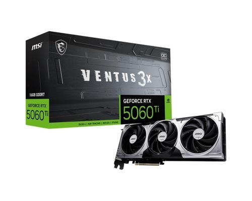 GeForce RTX 5060TI 16G VENTUS 3X OC GDDR7 128Bit DX12 DLSS 4 Gaming (Oyuncu) Ekran Kartı