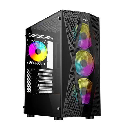 TM-210XL-P1 KP650P 4x12Cm RGB Fan 650W Mesh Gaming (Oyuncu) Kasa