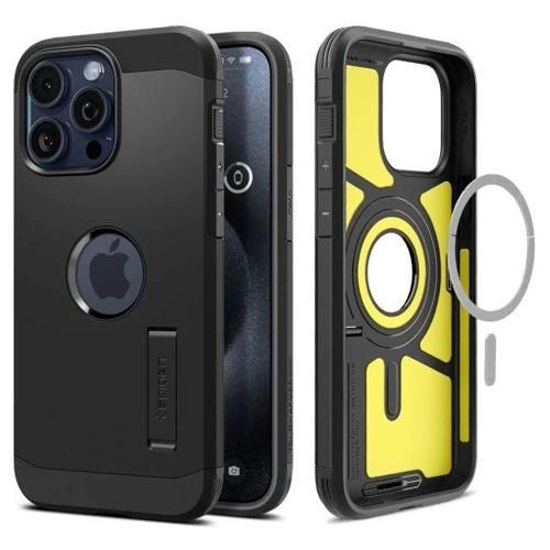 iphone 15 Pro Max Manyetik Tough Armor MagFit Kılıf Black
