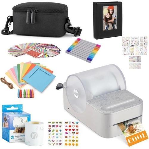 Sprocket Panorama Instant Taşınabilir Etiket ve Fotoğraf Yazıcısı Hediye Paketi Gri Gift Bundle