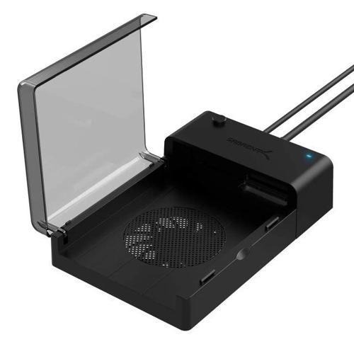 USB SATA Harici Sabit Disk Soğutma Fanlı Lay Düz Yerleştirme İstasyonu Lay-Flat Docking Stat
