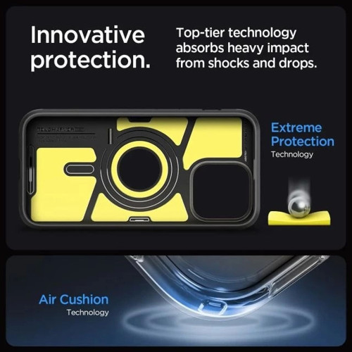 iphone 15 Pro Max Manyetik Tough Armor MagFit Kılıf Gunmetal iPhone 15 Pro Max