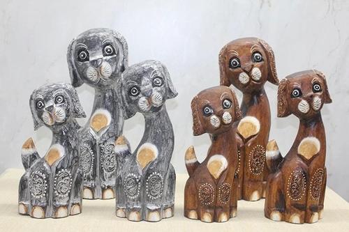 Ahşap 3'lü Köpek Seti 3trendy-1