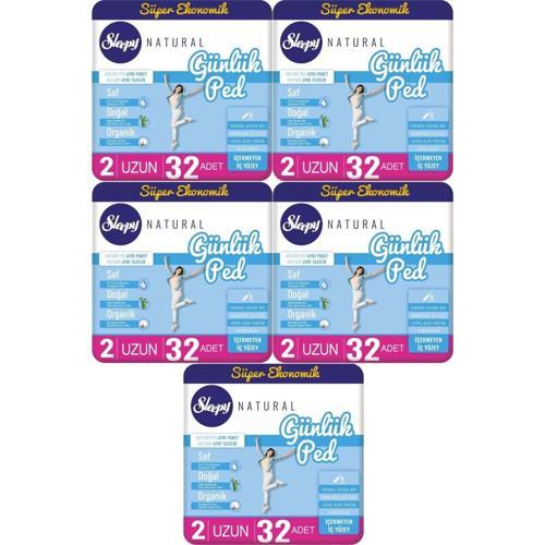 Natural Günlük Ped Uzun 160 Adet 5x32