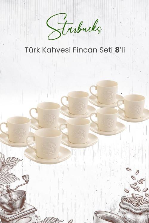 ® Türk Kahvesi Fincan Seti 8'li