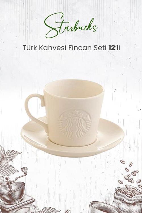 ® Türk Kahvesi Fincan Seti 12'li