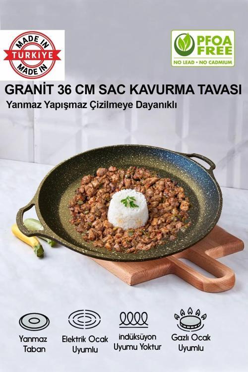 Gerçek Alüminyum Döküm Sac Kavurma Tavası Gözleme Ve Kavurma Tavası