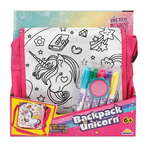 Boyanabilir Unicorn Sırt Çantası Çocuk Gelişim ve Eğitici Aktivite