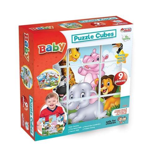 Çocuk 02034 Resimli Küpler 9 Parça -Dede