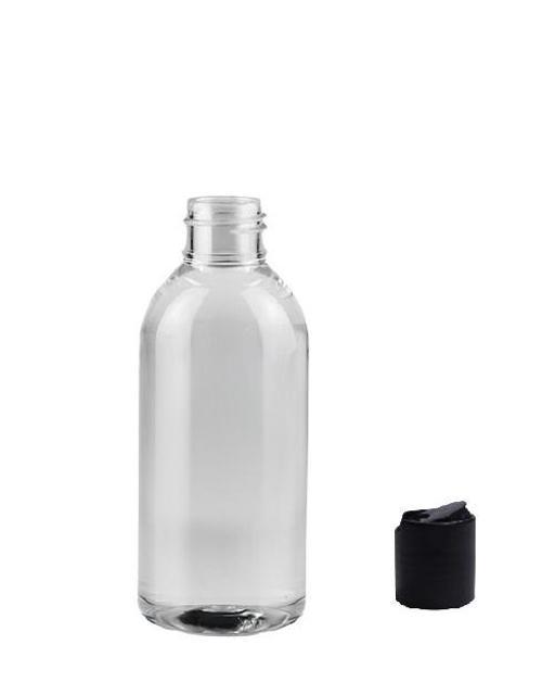 150ml pet şeffaf şişe disctop kapak, 24 adet, dezenfektan şişesi, kozmetik şişe, şampuan şişesi, plastik şişe, aroma şiş