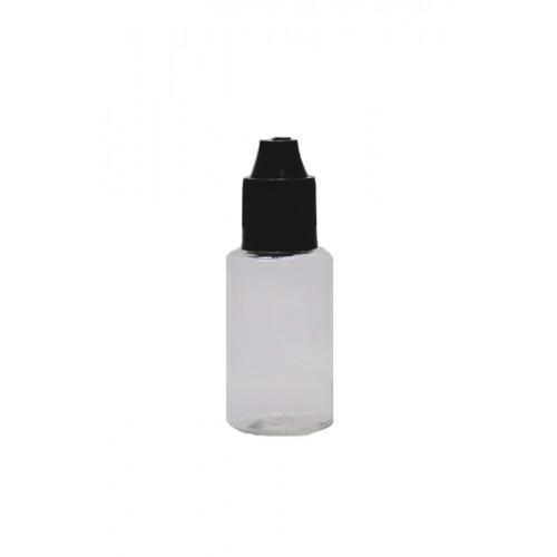 30ml pet şeffaf likit şişesi siyah kapaklı şişe, 24 adet, plastik şişe, likit şişesi, sıkıma uygun yumuşak şişe, şeffaf 