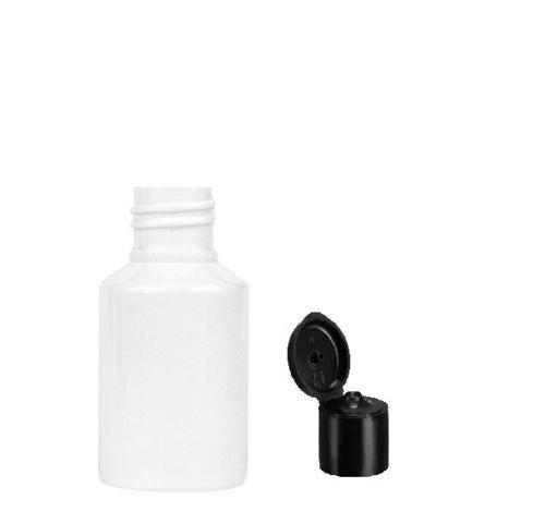 60ml plastik beyaz fliptop kapak şişe, 24 adet, açmalı kapak şişe, dezenfektan şişesi,sabun şişesi, kozmetik şişe