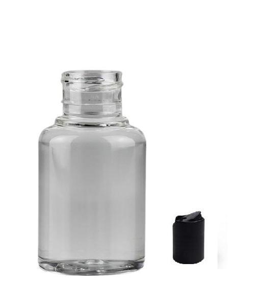 60ml pet şeffaf şişe disctop kapak, 12 adet, dezenfektan şişesi, kozmetik şişe, şampuan şişesi, plastik şişe, aroma şişe