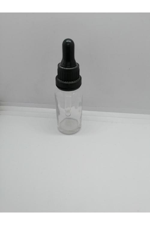 10 Ml Şeffaf Cam Şişe Damlalıklı 24 Adet