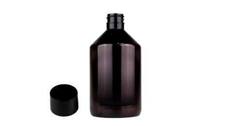 250ml pet kahverengi düz kapaklı şişe, 24 adet, plastik şişe, esans şişesi, medikal şişe, kozmetik şişe, ecza şişesi