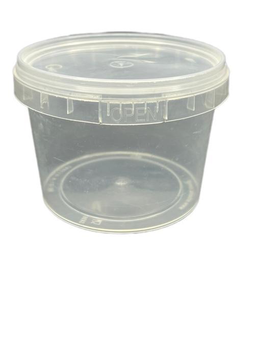 500ml şeffaf plastik yuvarlak kova, 24 adet, gıda kutusu, tahin kutusu, pekmez kutusu, plastik bidon, bal kavanozu, plas