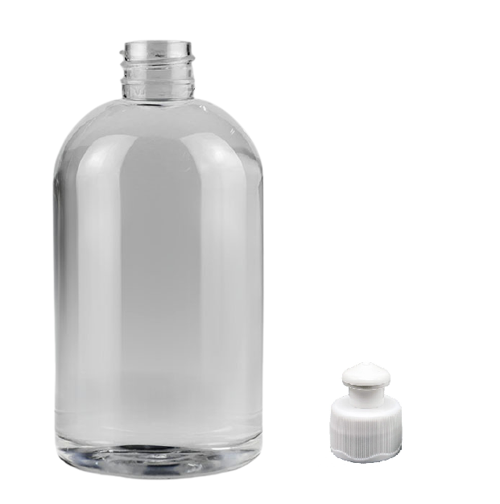 500ml şeffaf şişe puspul kapaklı, 12 adet, puspul kapaklı şişe, deterjan şişesi, plastik şişe, şeffaf şişe, sabun şişesi