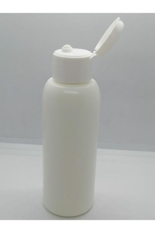 100ml Beyaz Mat Plastik Şişe Filiptop Kapak,boş Şişe, Açmalı Kapak Şişe, Beyaz Şişe,50 Adet