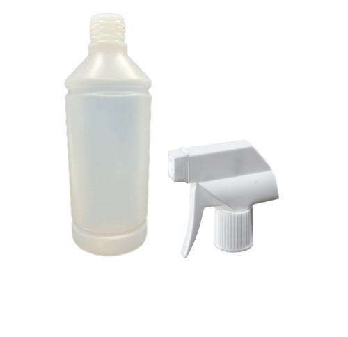 500ml kuşaklı naturel renk plastik şişe triger başlıklı, 12 adet, sprey şişesi, triger başlıklı şişe, kozmetik şişe, sa