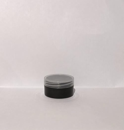 10ml Siyah Akrilik Krem Kutusu, Kozmetik Kutu, Şeffaf Kapak, Plastik Kutu, 25 adet