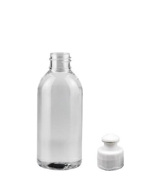 150ml şeffaf şişe puspul kapaklı, 12 adet, puspul kapaklı şişe, deterjan şişesi, plastik şişe, şeffaf şişe, sabun şişesi