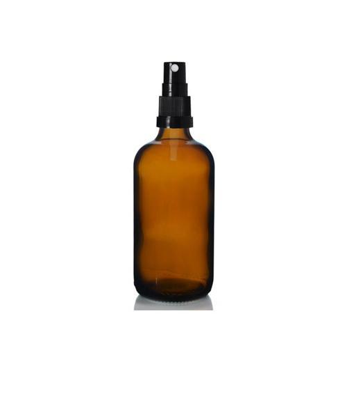 100ml kahverengi cam, siyah sprey başlıklı şişe, 12 adet, cam şişe, sprey şişesi, ecza şişesi, dropper şişe, medikal şiş