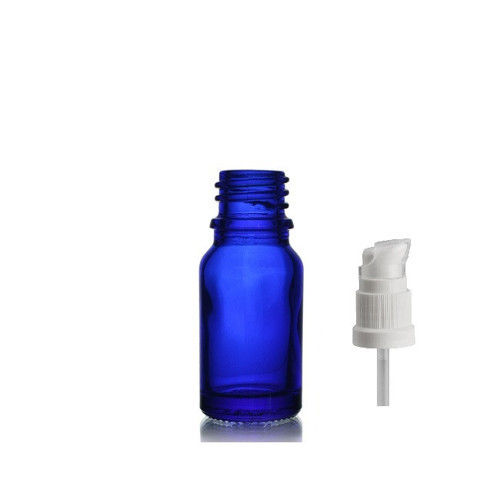 20ml mavi cam serum pompalı şişe, 12 adet, pompalı şişe, medikal şişe, cam şişe,