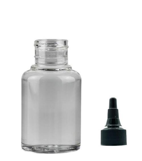 60ml şeffaf plastik asansör kapaklı şişe, 12 adet, serum şişesi, tonik şişesi, asansör kapaklı şişe, sos şişesi, medikal