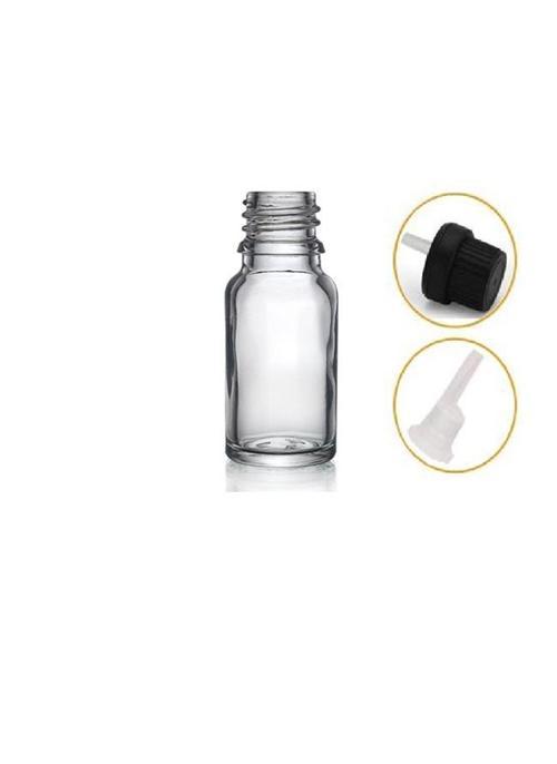 10ml şeffaf cam içten damlalıklı şişe siyah kapak, 12 adet, damlalıklı şişe, damlatmalı şişe 