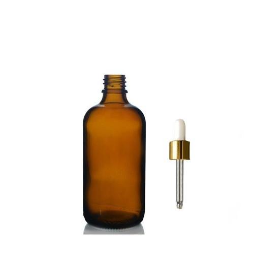 100ml kahverengi cam damlalıklı, 12 adet, Sarı Kapak Beyaz Emzik, Ecza şişesi, Damlalıklı şişe, propolis şişesi, damlatm