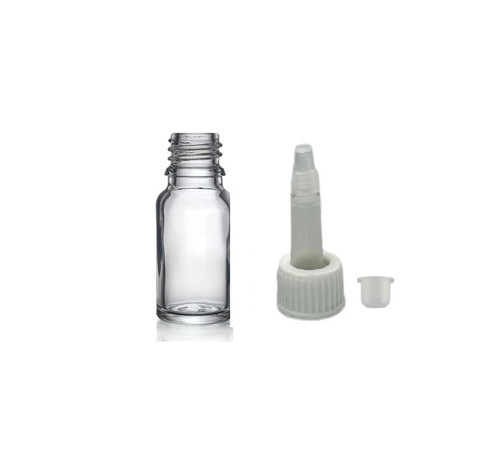 10ml şeffaf cam şişe getamisin kapak, 12 adet, plastik üstten damlalıklı şişe, damlatmalı şişe, damlatıcı şişe