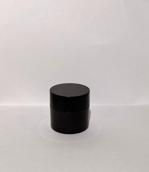 30ml Kahverengi Akrilik Krem Kutusu, Siyah Kapak, Kozmetik Kutu, Plastik Kutu, 50 Adet