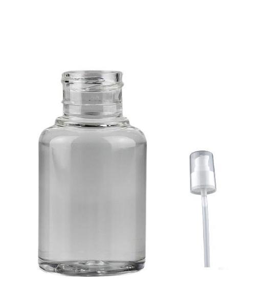 60ml plastik şeffaf serum pompalı şişe, 12 adet, serum şişesi, pompalı şişe, medikal şişe, kozmetik şişesi, plastik şişe