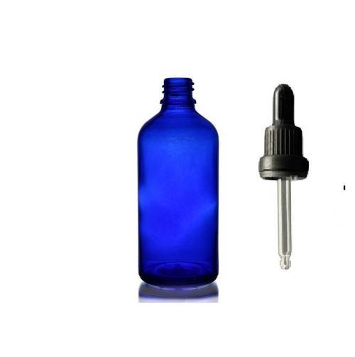 50ml mavi cam damlalıklı, 24 adet, Siyah Kapak, Ecza şişesi, Damlalıklı şişe, propolis şişesi, damlatmalı şişe, saç seru
