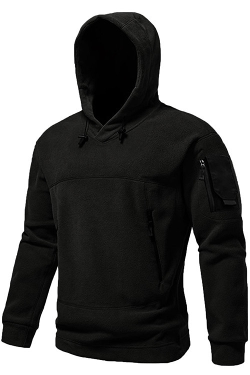 Erkek Military Sport Warm Outdoor Kapüşonlu Polar Ceket