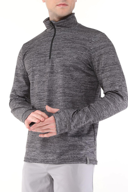 Erkek Running Nem Emici UV Güneşten Koruma Parmaklık Detaylı Uzun Kollu Outdoor Tshirt