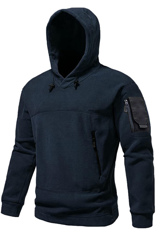 Erkek Military Sport Warm Outdoor Kapüşonlu Polar Ceket
