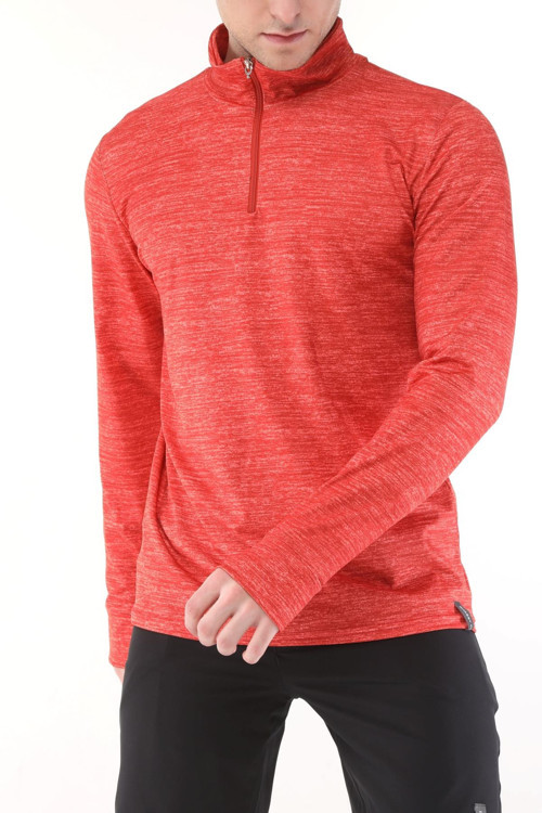 Erkek Running Nem Emici UV Güneşten Koruma Parmaklık Detaylı Uzun Kollu Outdoor Tshirt