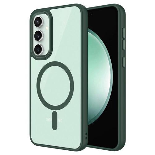 Galaxy S23 FE Kılıf Wireless Şarj Özellikli Zore Krom M-safe Silikon Kapak