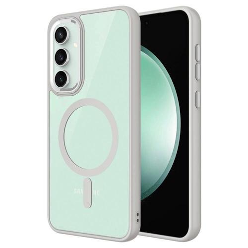 Galaxy S23 FE Kılıf Wireless Şarj Özellikli Zore Krom M-safe Silikon Kapak