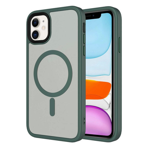 Apple iPhone 11 Kılıf Mat Arka Yüzey Wireless Şarj Özellikli Zore Flet M-safe Kapak