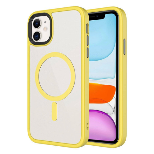 Apple iPhone 11 Kılıf Mat Arka Yüzey Wireless Şarj Özellikli Zore Flet M-safe Kapak