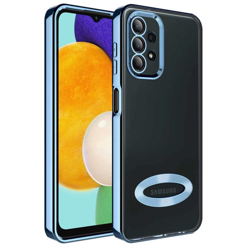 Galaxy A13 4G Kılıf Kamera Korumalı Logo Gösteren Zore Omega Kapak