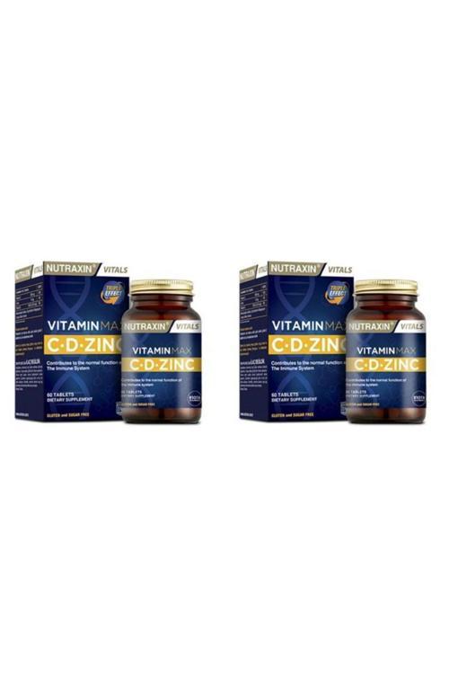 Vitamin Max C + D Zinc 60 Tablet 2 Adet