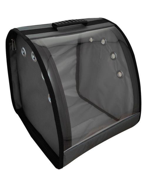 Sumo Kedi, Küçük Köpek Sırt Taşıma Çantası Gri 32-26-40cm