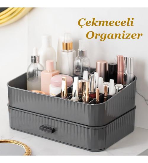 0619 Çekmeceli Takı Organizeri Makyaj Düzenleyici Kutu