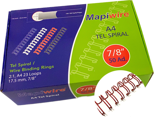 WİRE 7/8 KUTU TEL KIRMIZI    50 AD.