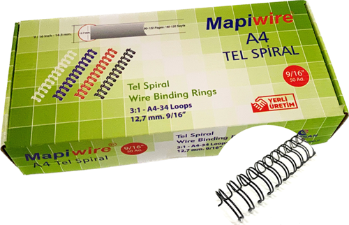 WİRE 9/16 KUTU TEL SİYAH   50 AD.