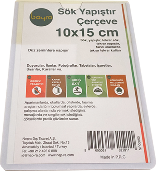 SÖK YAPIŞTIR ÇERÇEVE (10X15) (NP00046)YATAY
