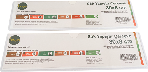 SÖK YAPIŞTIR ÇERÇEVE (30X8) (NP00051)YATAY 2 Lİ